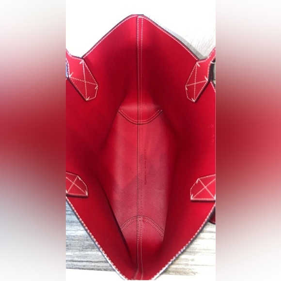 Gucci Beige and Red Signature Tote - Picture 6 of 16